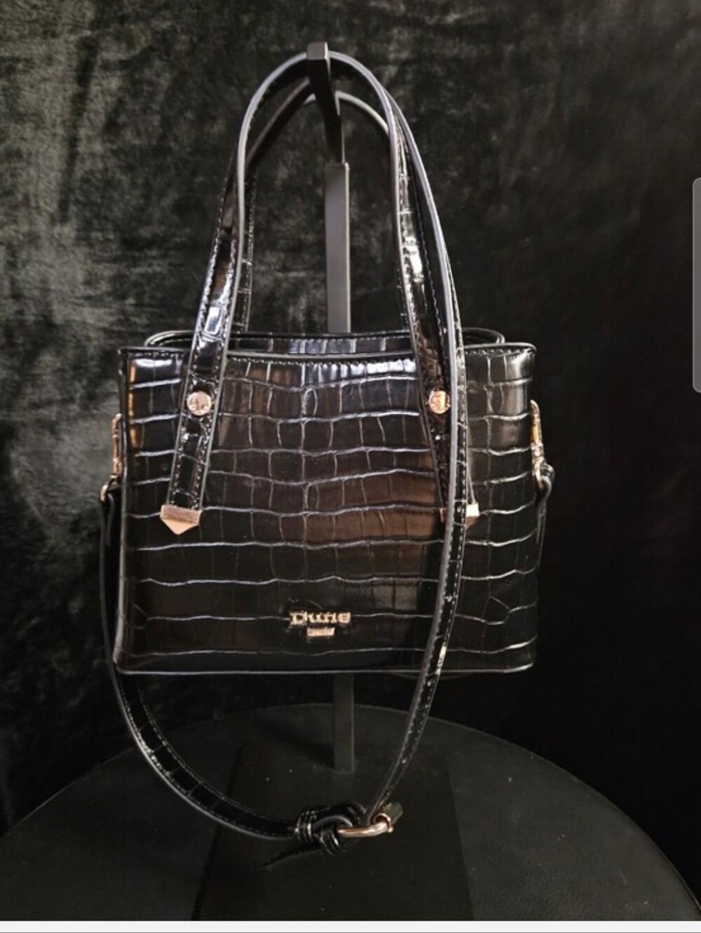 Dune London Dinkydorrie Croc-Effect Tote Bag- New Without Tags